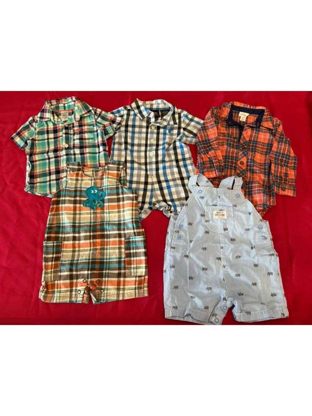 Carter's Baby Boy 5 Pieces Bundle Multicolor Size 0-6 Months